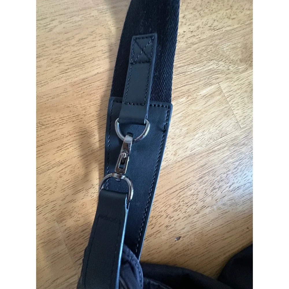 Y-3 Yohji Yamamoto Adidas Messenger Bag Black Nylon‎ Leather Crossbody 15